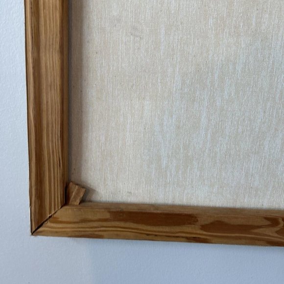 "SAD FACE CLOWN" Print on Canvas 28 x 22 Inches, MCM Mid-Century - Picture 11 of 12